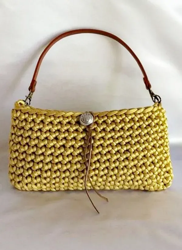 +12 Modelos de bolsa pequena feitas com ponto baixo de crochê