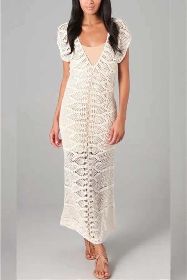 Artesanato na moda: Lindos vestidos de crochê para o verão