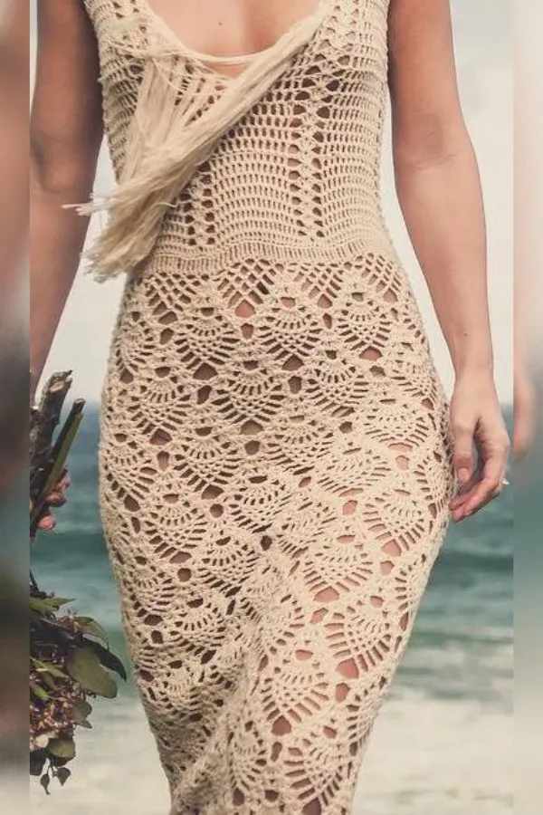 Artesanato na moda: Lindos vestidos de crochê para o verão