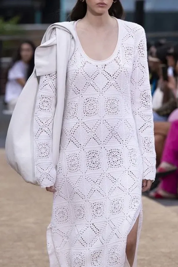 Artesanato na moda: Lindos vestidos de crochê para o verão