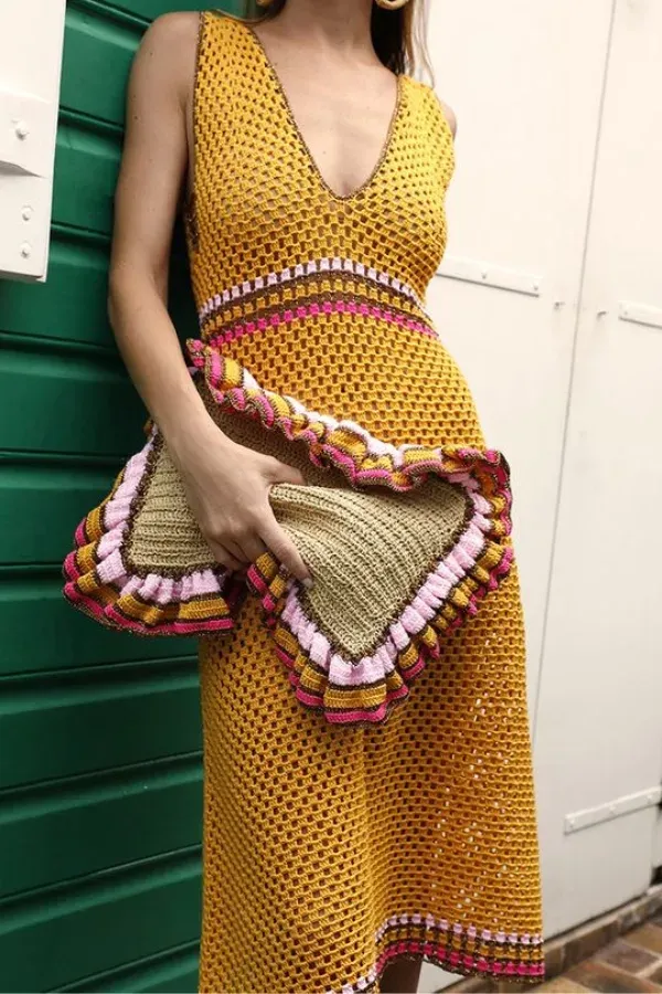 Artesanato na Moda: +16 Modelos de vestido de crochê para o verão