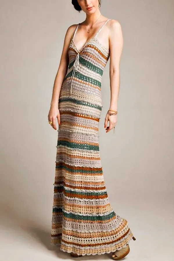 Artesanato na Moda: +16 Modelos de vestido de crochê para o verão
