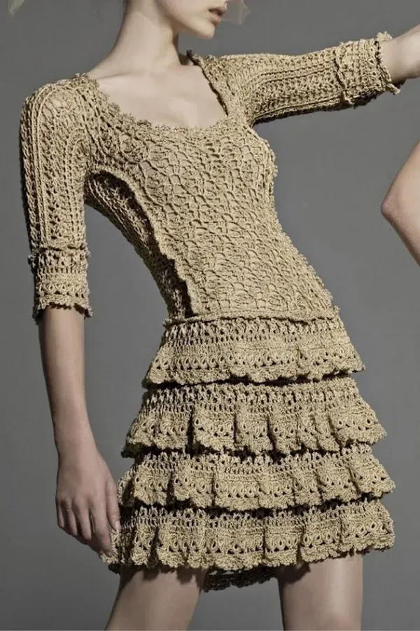Artesanato na Moda: +16 Modelos de vestido de crochê para o verão