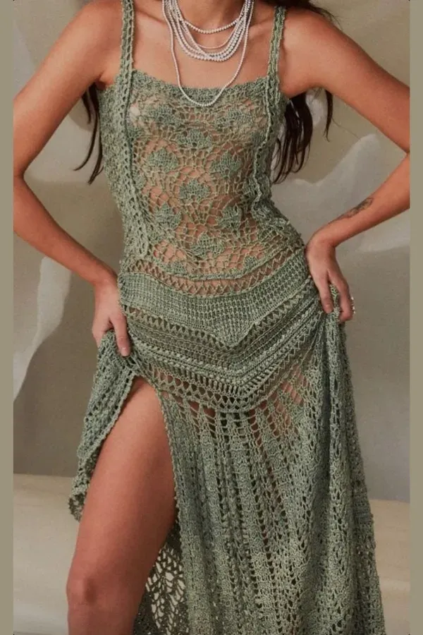 Artesanato na Moda: +16 Modelos de vestido de crochê para o verão
