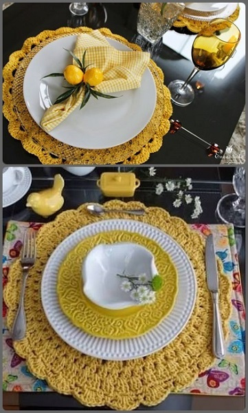 28 Modelos de Sousplat de Crochê
