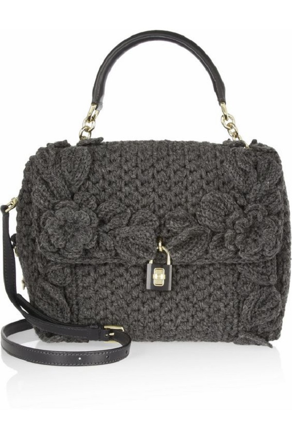 Faça você mesma uma bolsa de grife em crochê Dolce Gabbana