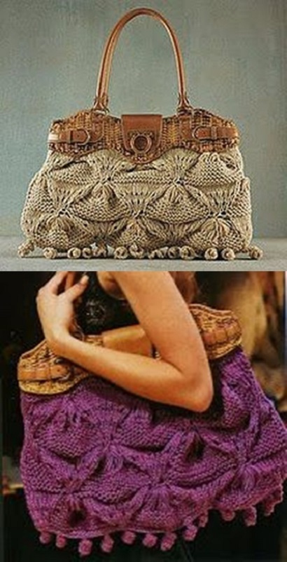 Faça você mesmo bolsa de grife em tricô de Salvatore Ferragamo