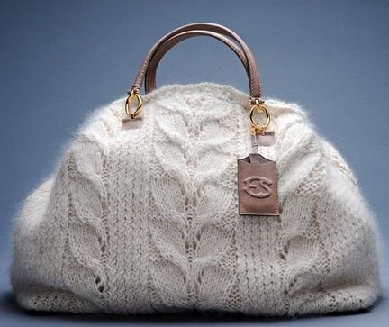 DIY - Bolsa em tricô de Ermanno Scervino, copie e desfile