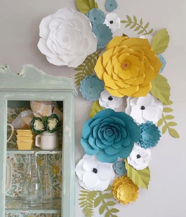 Faça você mesma flores gigantes de papel