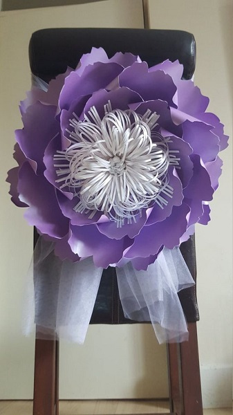 Faça você mesma flores gigantes de papel