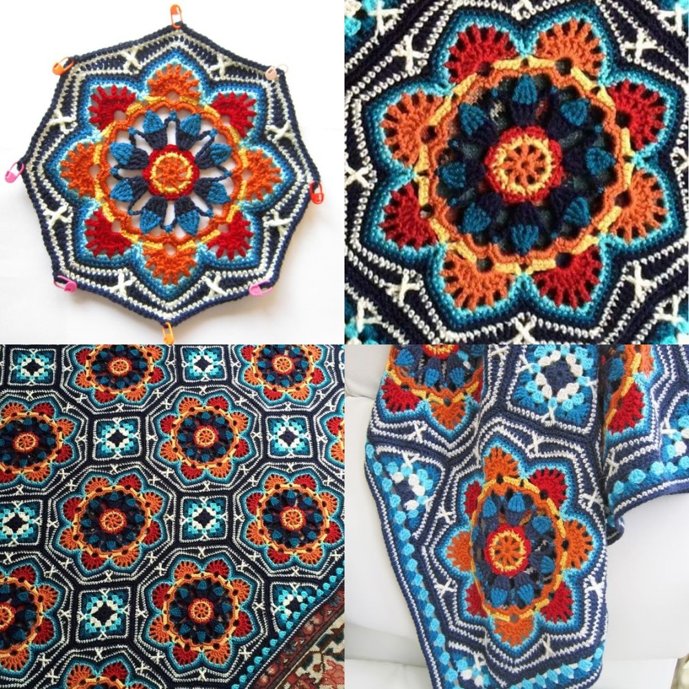 tapete em croche mandala