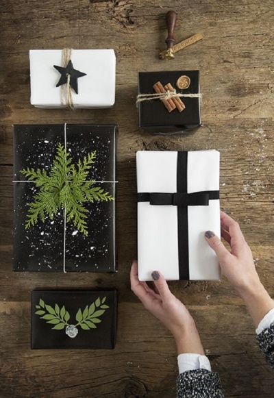 DIY- Faça você mesmo - como embrulhar presentes de Natal
