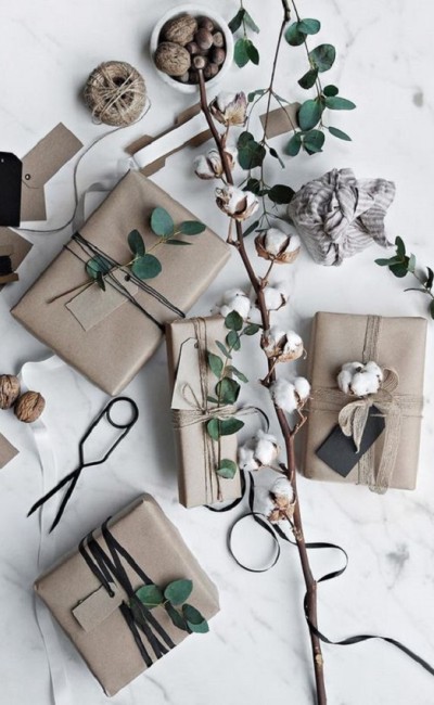 DIY- Faça você mesmo - como embrulhar presentes de Natal