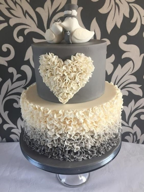 bolo para festa de casamento - bodas de prata