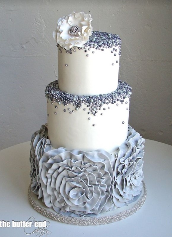 bolo de casamento - bodas de prata