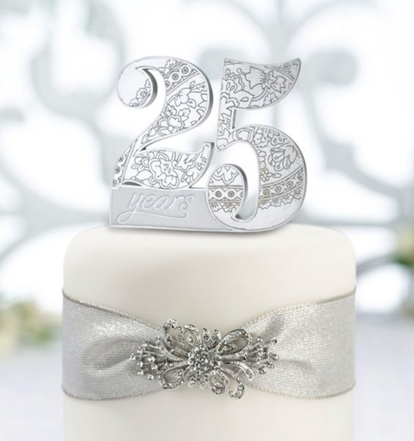 bolo de 25 anos de casados