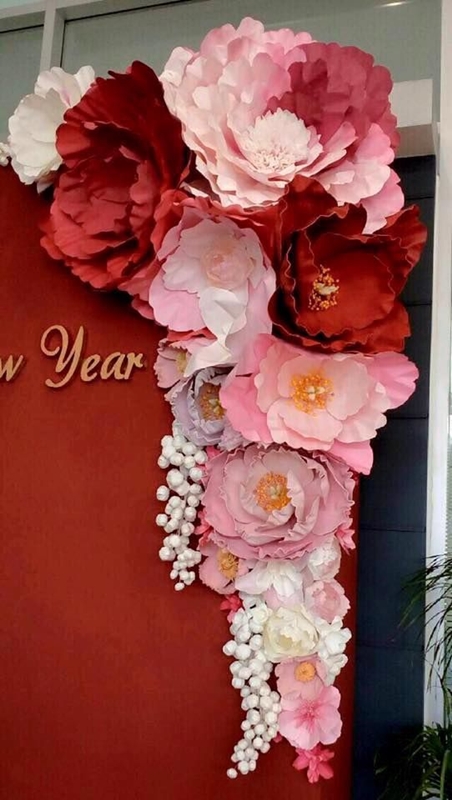 Decoração com flores gigantes para festa de aniversário ⋆ De Frente Para O  Mar