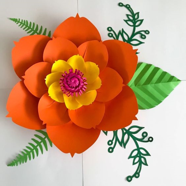 flor gigante para festas de aniversário