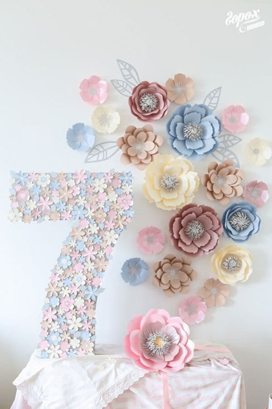 giant flower - anniversary party