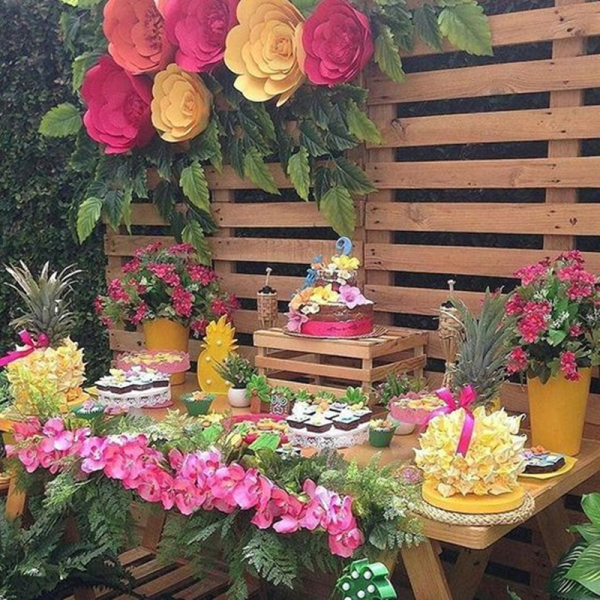 faça você mesmo flor gigante para decoração de festa