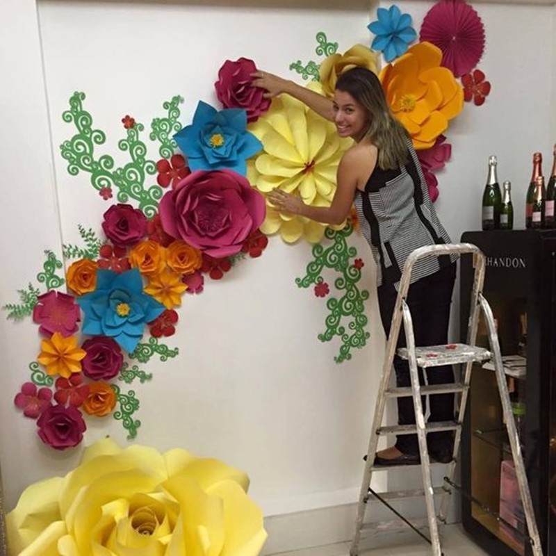 faça você mesmo flor gigante para decoração de festa