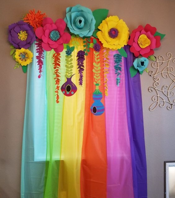 flores gigantes para festa de aniversário