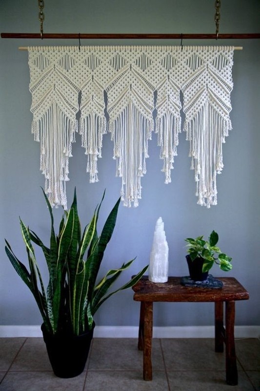 macrame na parede