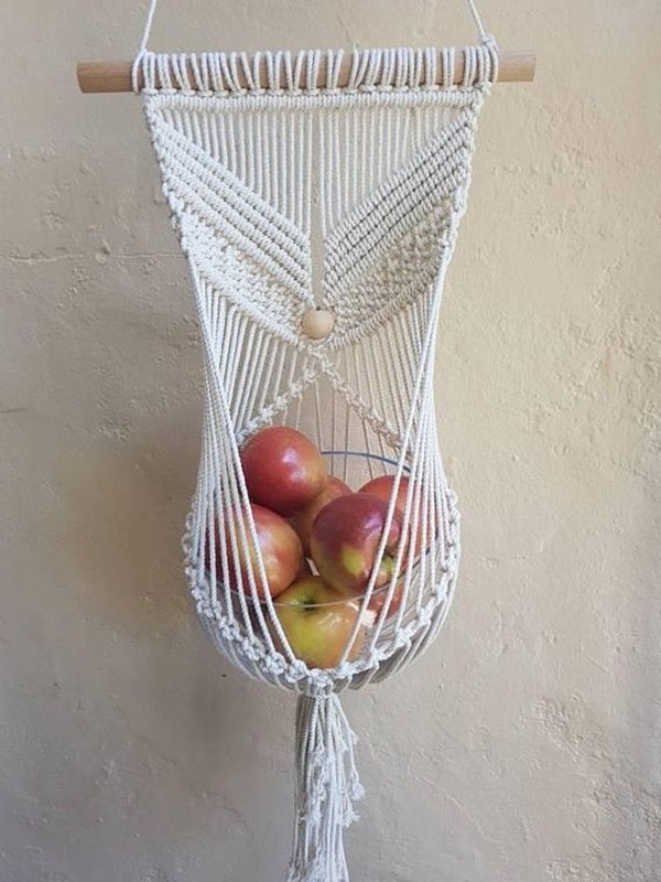 macrame fruteira - faça você mesmo