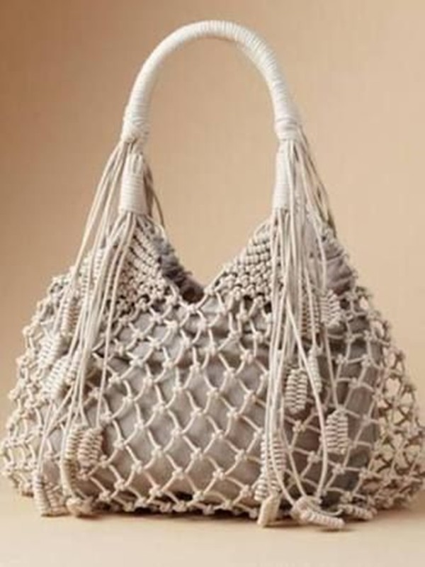 Faça você mesmo - bolsa de macramê