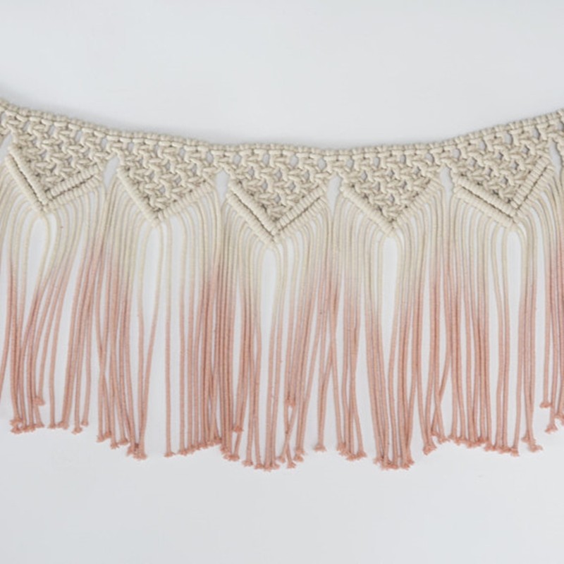 franja para lanterna de macrame