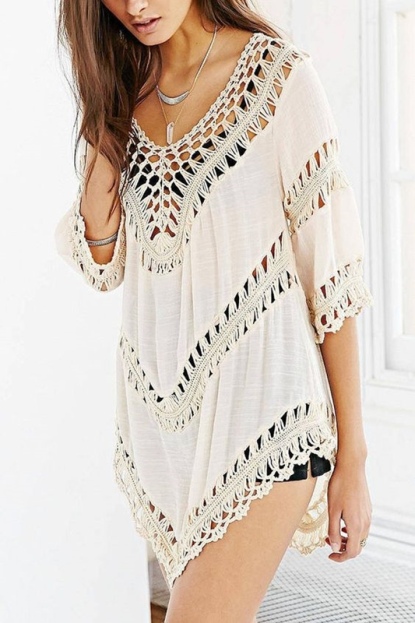 diy - blusa de crochê de grampo