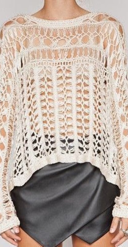 diy - blusa de crochê de grampo