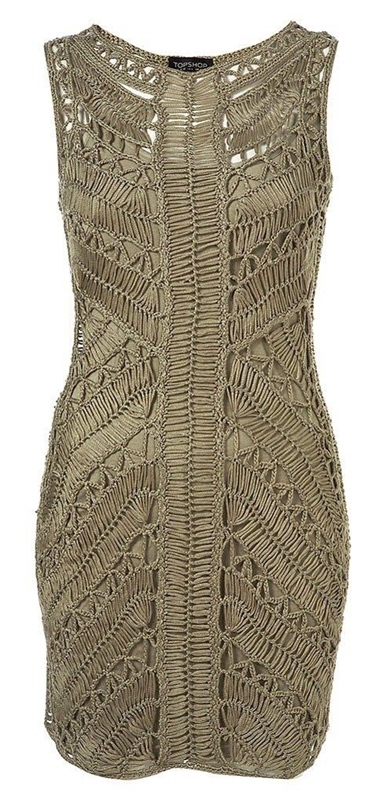 vestido em crochê de grampo - faça você mesma