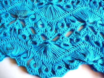 ponto de crochê de grampo - hairpin lace