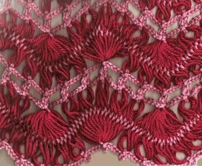 ponto de crochê de grampo - hairpin lace