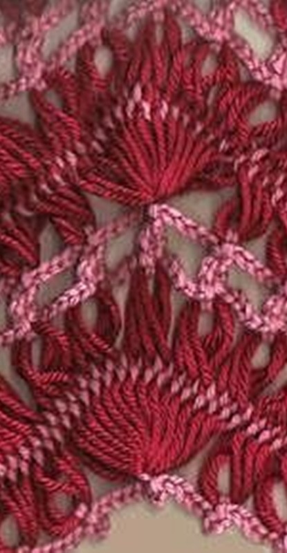 ponto de crochê de grampo - hairpin lace
