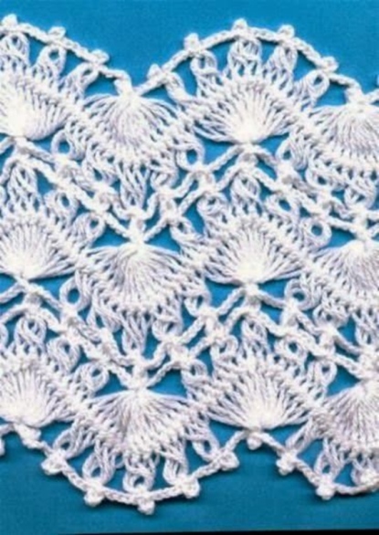 ponto de crochê de grampo - hairpin lace