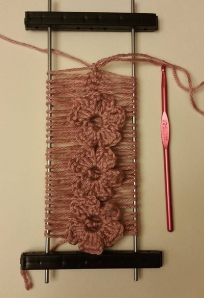 crochê de grampo - hairpin lace