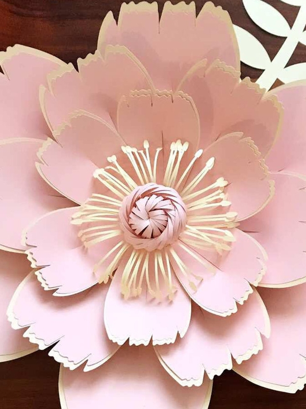 flor de papel gigante - giant flower