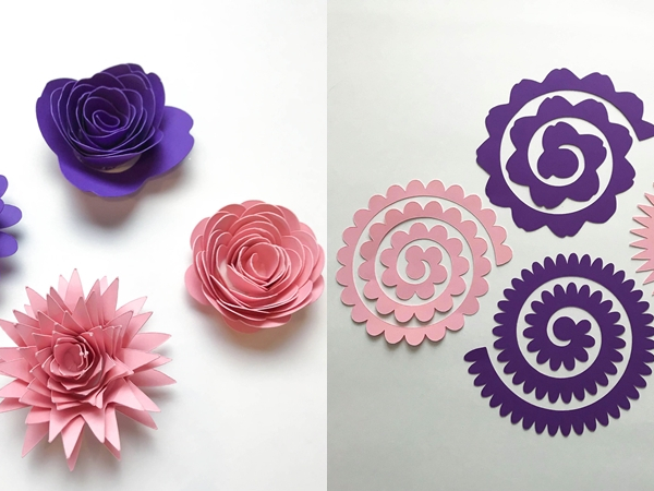 Moldes de flores gigantes de papel - giant flower