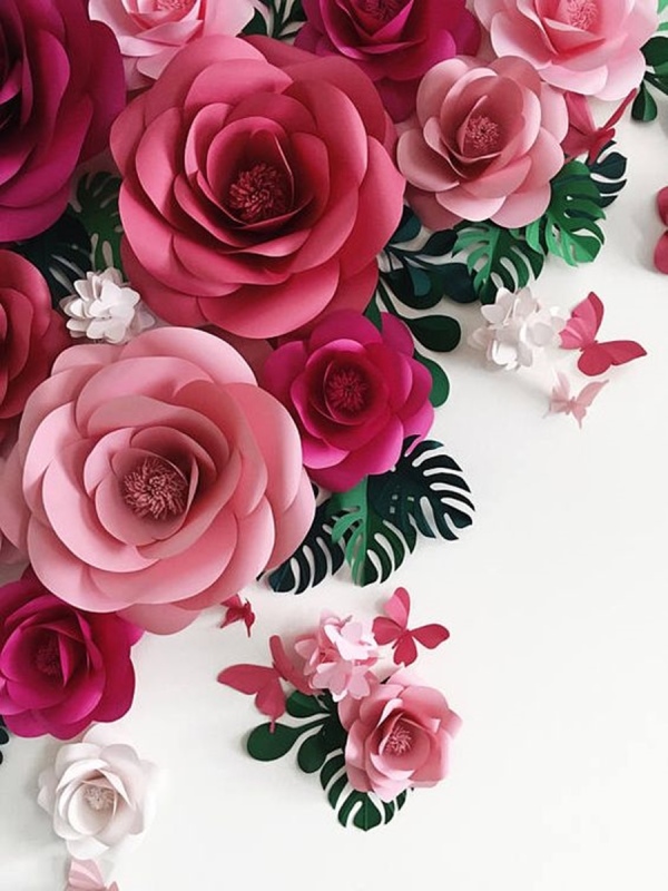 Molde de flor de papel gigante - giant flower