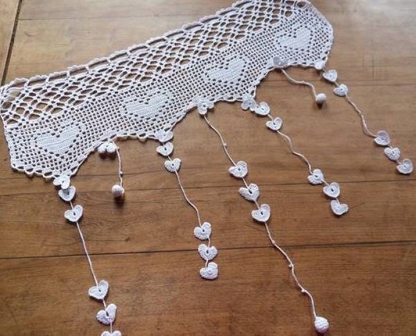 DIY - Bicos de crochê na cortina