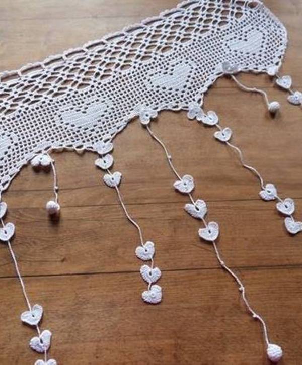 DIY - Bicos de crochê na cortina