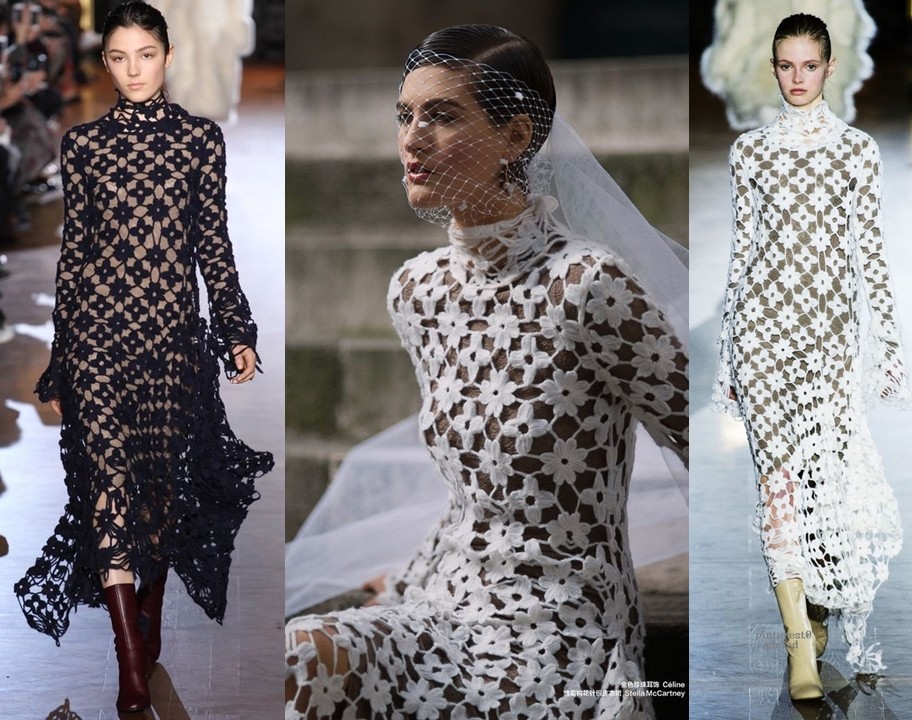 Vestido de noiva de crochê