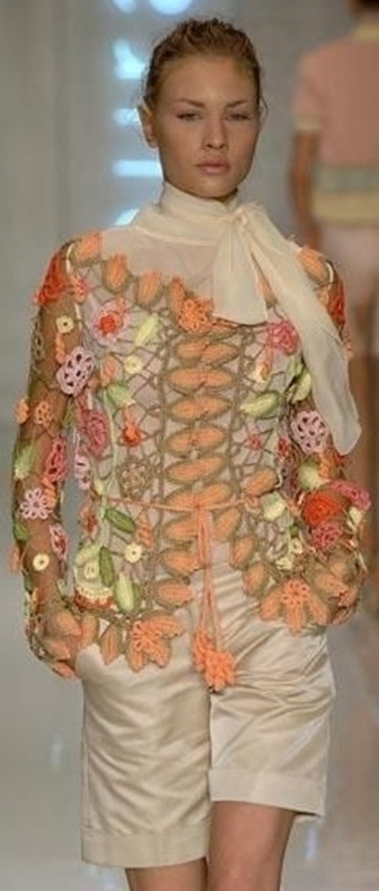 Blusa de crochê