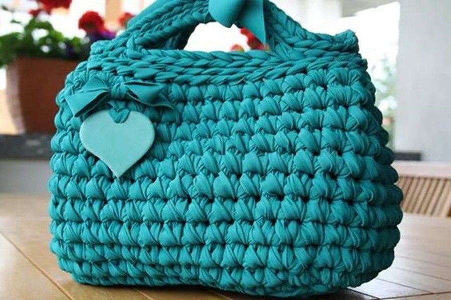 faça e lucre - bolsa de fio de malha