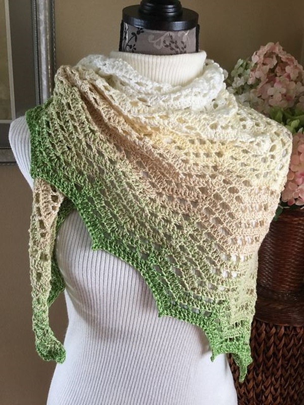 16 ideias de  xales de crochê coloridos