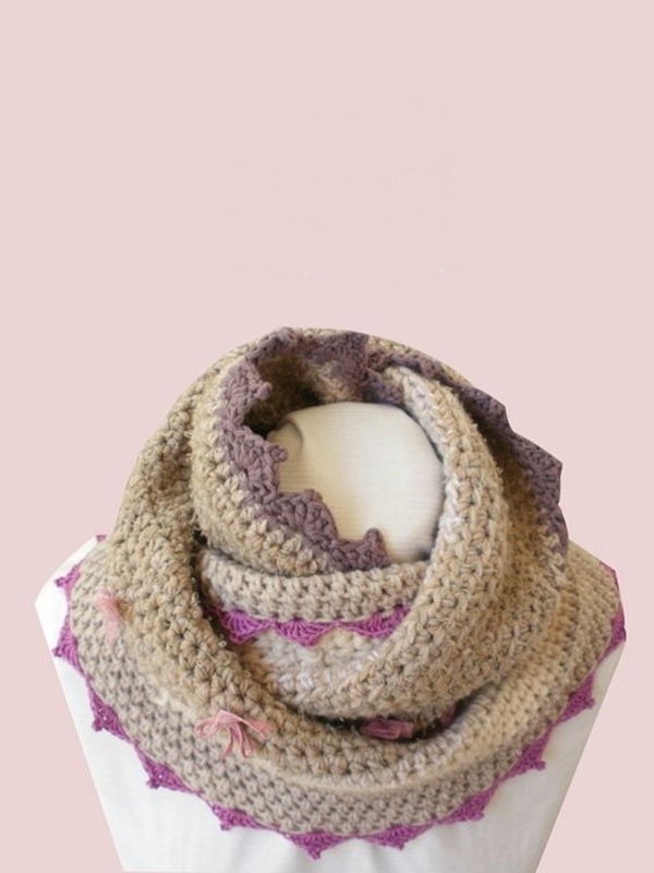 Faça você mesma - gola de crochê