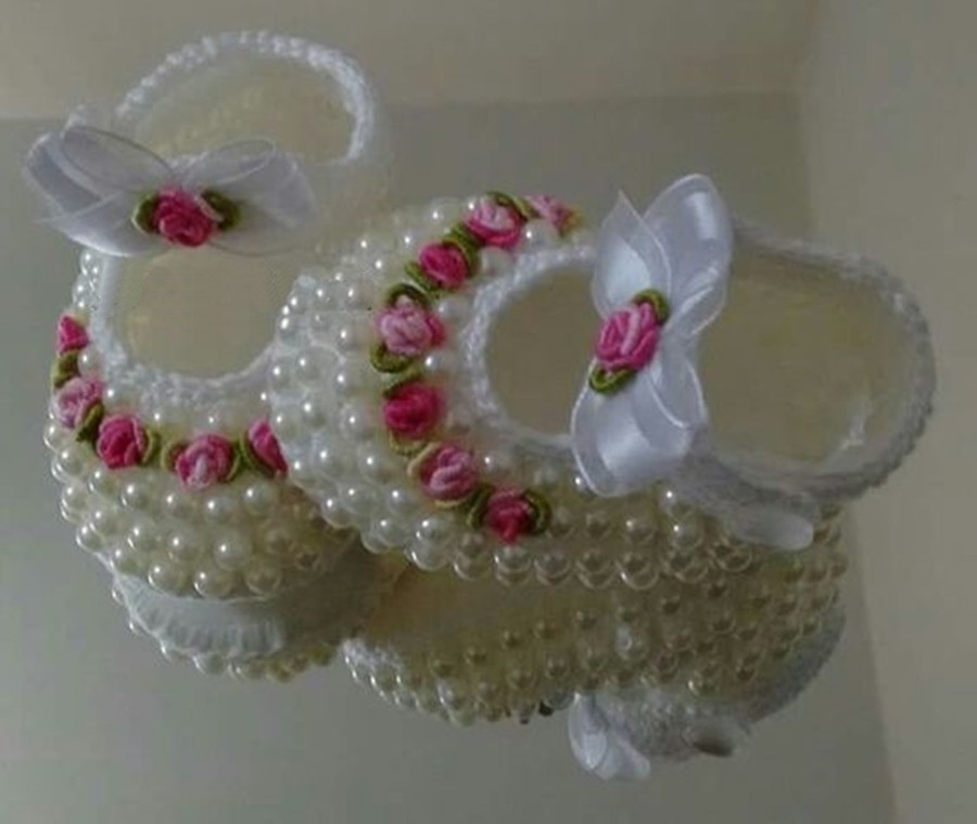 DIY - Sapatinho de bebê de batizado