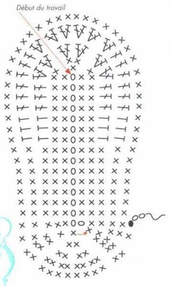 DIY - Sapatinho de bebê  com gráfico